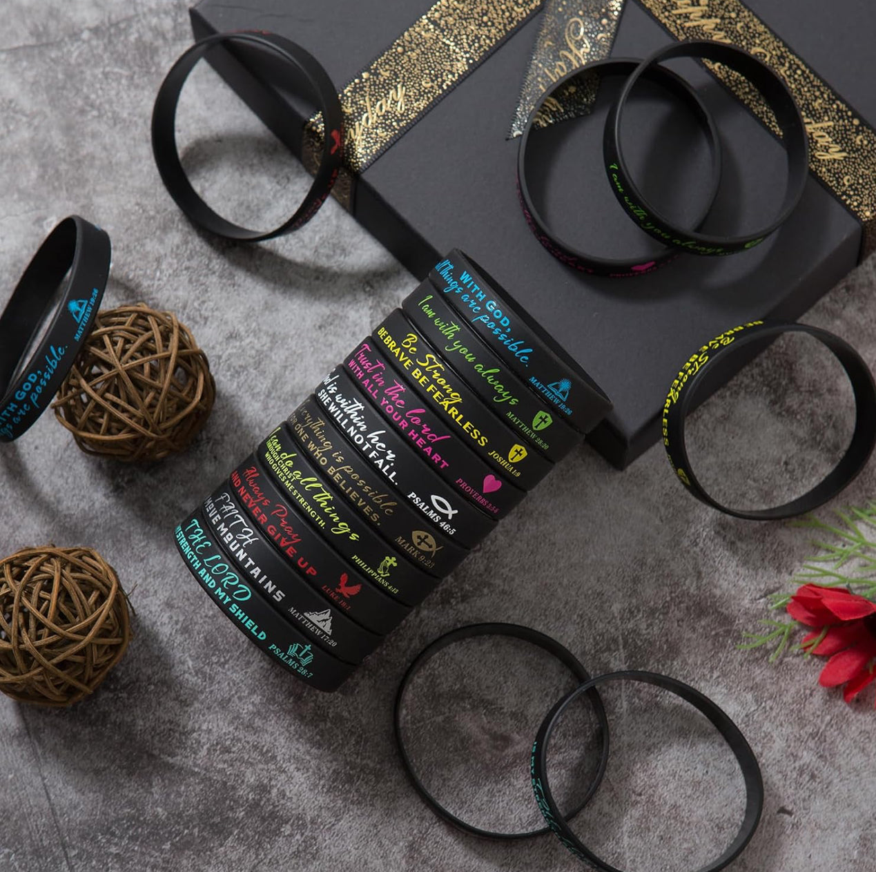 Inspirational Bible Verse Bracelet/Keychain